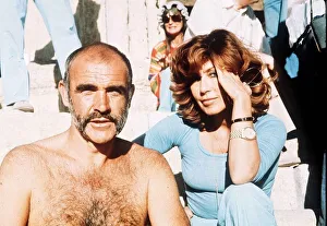 Scottish actor Sean Connery with his wife Micheline Roquebrune March 1975 Scottish actor Sean Connery with his wife Micheline Roquebrune March 1975