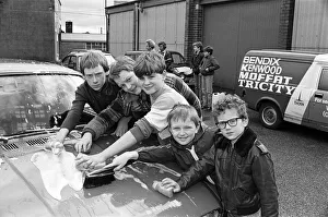 These scouts from 43rd Crosland Moor group were busy washing cars at Ronauto's These scouts from 43rd Crosland Moor group were busy washing cars at Ronauto's