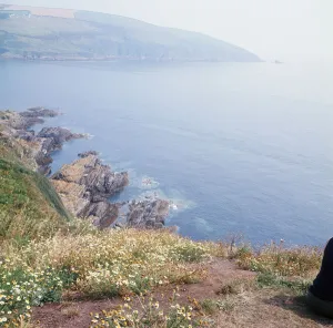 The sea over rocks between Looe and Polperro, Cornwall. 1973 The sea over rocks between Looe and Polperro, Cornwall. 1973