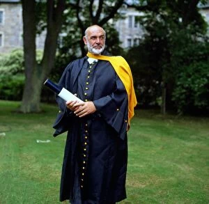 Sean Connery with honorary doctorate July 1988
