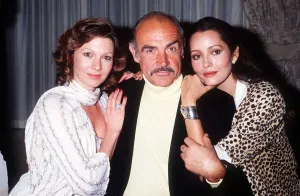 Sean Connery with Pamela Salem and Barbara Carrera December 1983 Sean Connery with Pamela Salem and Barbara Carrera December 1983