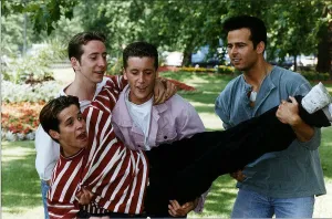Sean Maguire Actor and his back up left to right Darren Maguire Mark MacLaren Sean Sean Maguire Actor and his back up left to right Darren Maguire Mark MacLaren Sean