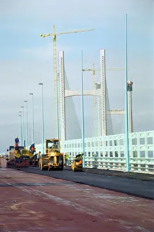 Images Dated 15th November 1995: The Second Severn Crossing under construction. 15th November 1995