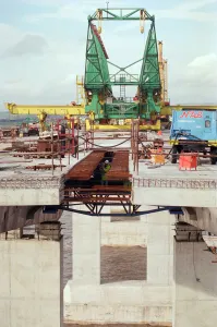 Images Dated 15th November 1995: The Second Severn Crossing under construction. 15th November 1995
