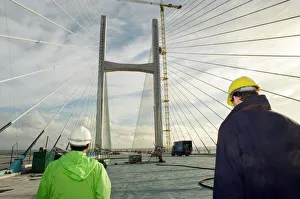 Images Dated 15th November 1995: The Second Severn Crossing under construction. 15th November 1995