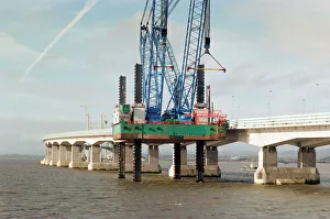 Images Dated 15th November 1995: The Second Severn Crossing under construction. 15th November 1995