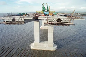 Images Dated 15th November 1995: The Second Severn Crossing under construction. 15th November 1995