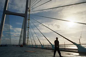 Images Dated 15th November 1995: The Second Severn Crossing under construction. 15th November 1995