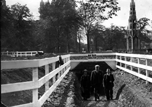 The Second World War air raid shelter in College Green 1956 Bristol The Second World War air raid shelter in College Green 1956 Bristol