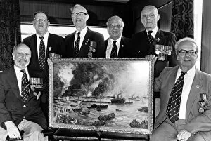 Second World War Veterans, (from left) Albert Dunn, George Russell, Bill Harrison