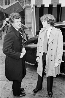 00489 Gallery: Senator Edward Kennedy with his 17 year old son Teddy Kennedy arrive for