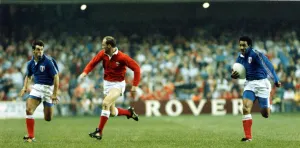 Images Dated 1st February 1992: Serge Blanco, French international rugby player. in action gainst Wales