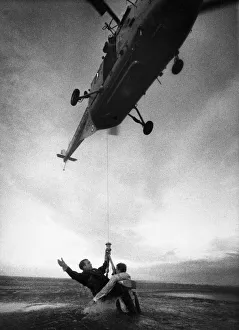 Sergeant Michael Dane rescues Senior Aircraftman Donald James during RAF Air Sergeant Michael Dane rescues Senior Aircraftman Donald James during RAF Air