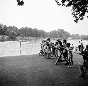 Serpentine Regatta, Hyde Park, London, 4th August 1955 Serpentine Regatta, Hyde Park, London, 4th August 1955