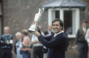Images Dated 23rd July 1988: Seve Ballesteros with 1988 British Open trophy July 1988
