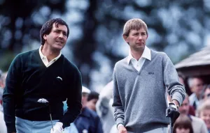 Seve Ballesteros and Ken Brown golfers July 1987 Seve Ballesteros and Ken Brown golfers July 1987