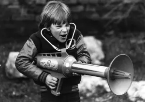 Images Dated 29th January 1979: Seven-year-old Mathew Allen thinks this toy is 'fantastic'