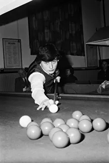 Seventeen year old snooker player Jimmy White playing at Wisbech Conservative Club in Seventeen year old snooker player Jimmy White playing at Wisbech Conservative Club in