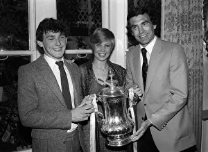 Seventeen years old Paul Allen poses with the FA Cup with Trevor Brooking Seventeen years old Paul Allen poses with the FA Cup with Trevor Brooking