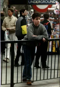 Images Dated 20th March 1989: Seymour Platt son of Christine Keeler who was kicked out of his posh boarding school for