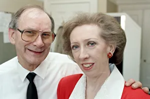 Images Dated 13th February 1992: Shadow Chief Secretary to the Treasury Margaret Beckett with her husband Leo