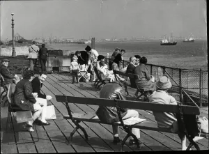 Even as a shadow of its former self, the Corporation Pier is still a popular sun-spot for Even as a shadow of its former self, the Corporation Pier is still a popular sun-spot for