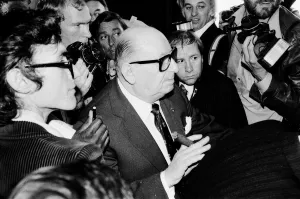 Images Dated 10th September 1981: Shareholders meeting ofthe Associated Communications master company in London