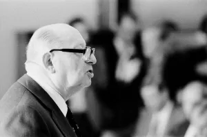 Images Dated 10th September 1981: Shareholders meeting ofthe Associated Communications master company in London