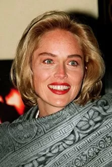 Images Dated 19th February 1996: Sharon Stone in London for the launch of the her new film Casino
