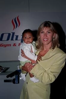 Images Dated 24th September 1998: Sharron Davies TV Presenter September 98 Holding her daughter