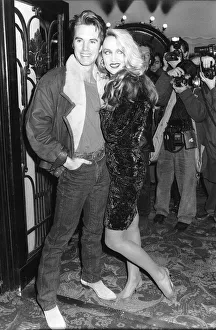 Shaun Cassidy Actor and Jerry Hall supermodel stand inside the Lyric Theatre in London Shaun Cassidy Actor and Jerry Hall supermodel stand inside the Lyric Theatre in London