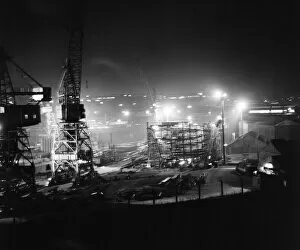 Images Dated 1st November 1971: Shipbuilding Yard, Sunderland, 1st November 1971