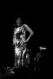 Images Dated 30th April 1971: Shirley Bassey performing on stage in concert at Newcastle City Hall 30th April 1971