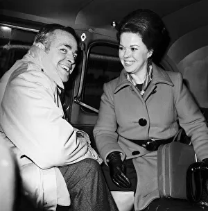 Shirley Temple Black Child Actress in london sitting in taxi with husband Dbase MSI Shirley Temple Black Child Actress in london sitting in taxi with husband Dbase MSI