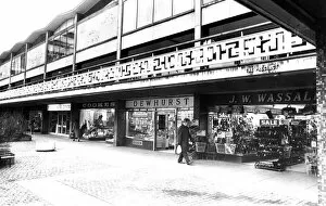 Images Dated 30th January 1980: Shops in the Lower Precinct, Coventry city centre. 30th January 1980