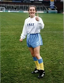 Images Dated 13th January 1993: Sid Owen Actor stars as Ricky in Eastenders in Football ground wearing soccer kit costume