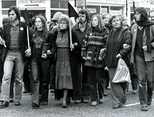 Silent march in respect of Blair Peach who died at Southall 27/04/1979 The front of Silent march in respect of Blair Peach who died at Southall 27/04/1979 The front of