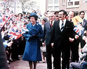 Silver Jubilee Tour of Scotland at Glasgow May 1977 Queen Elizabeth goes walkabout Silver Jubilee Tour of Scotland at Glasgow May 1977 Queen Elizabeth goes walkabout