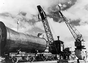 The Singapore Naval base showing vessels refitting or in dock during the Second World War The Singapore Naval base showing vessels refitting or in dock during the Second World War
