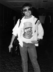 Images Dated 27th January 1988: Singer Andy Gibb, younger brother of Maurice, Robin and Barry of the Bee Gees pop group