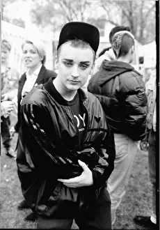 Singer Boy George in Kennington Park After a Gay March. 2nd May 1988 Singer Boy George in Kennington Park After a Gay March. 2nd May 1988