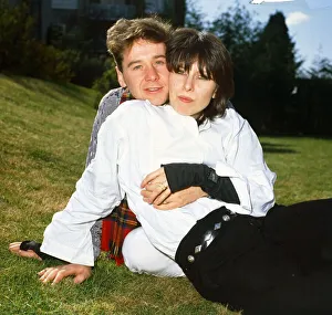 Singer Chrissie Hynde and Jim Kerr of Simple Minds pose for a photograph July 1989 Singer Chrissie Hynde and Jim Kerr of Simple Minds pose for a photograph July 1989