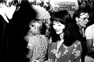 Images Dated 10th September 1980: Singer Kate Bush at Virgin Records in Eldon Square, Newcastle signing autographs