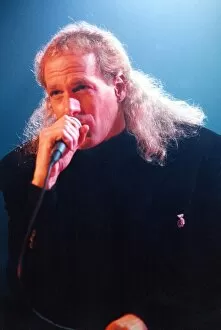 Images Dated 11th March 1996: Singer Michael Bolton performing in concert at the Newcastle Arena. 11 / 03 / 96