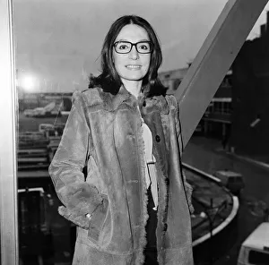 Singer Nana Mouskouri at LAP. 14th January 1979 Singer Nana Mouskouri at LAP. 14th January 1979