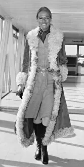 Images Dated 14th November 2011: Singer Nina ( Nina, Baroness van Pallandt ) seen here at Heathrow Airport before