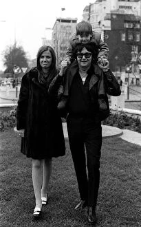 Singer Roy Orbison with wife Barbara & son Wesley 1970 his only remaining son after