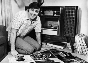 Singer Vince Hill seen here looking through his record collection at home. 3rd March 1967 Singer Vince Hill seen here looking through his record collection at home. 3rd March 1967