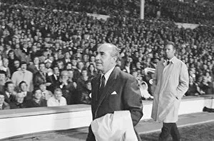 Sir Alf Ramsey seen here walking to the England dugout at the start of Endland'