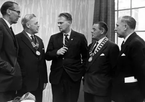 00078 Gallery: Sir Alfred Herbert annual Memorial lecture, Coventry Theatre, Coventry. L-R: Mr. R